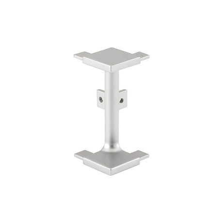 Mid Profile External Corner Joint for True Handleless - Brushed Silver