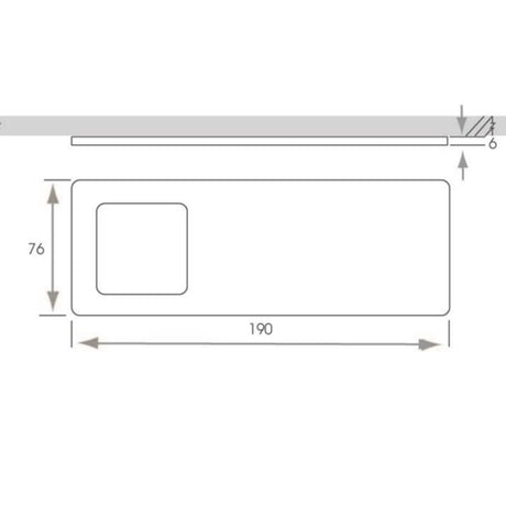 AURORA Slim Rectangle Light Kit  - Brushed Nickel - 2 Lights