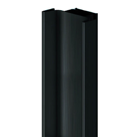 Vertical Profile - True Handleless Gola Rail - Double Opening - Brushed Black