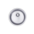 Nene Round bowl Brushed Steel Inset Sink