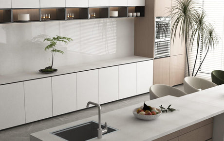 White Shimmer (Bianco Shimmer) - Quartz Worktop