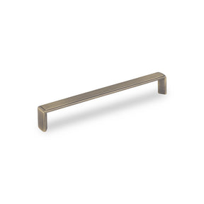 AURORA D Reeded Handle - 167mm (160mm Hole Centres) - Antique Brass (HB12- 0260)