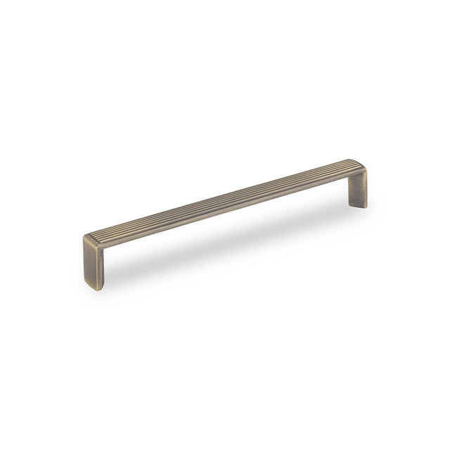 AURORA D Reeded Handle - 167mm (160mm Hole Centres) - Antique Brass (HB12- 0260)