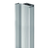 Vertical Profile - True Handleless Gola Rail - Double Opening - Brushed Silver