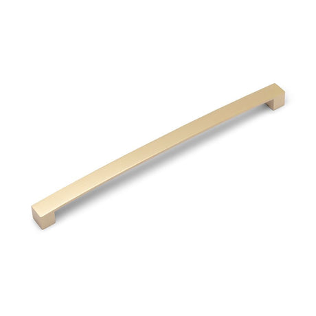 AURORA Block Bar D Handle - 337mm (320mm Hole Centres) - Satin Brass (HB6-0177)