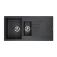 Reginox HARLEM 1.5 Bowl Black Granite Sink - 1000mm Wide