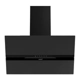 BEKIA 90cm Matt Black Auto-Open Angled Glass Hood with Hidden Touch