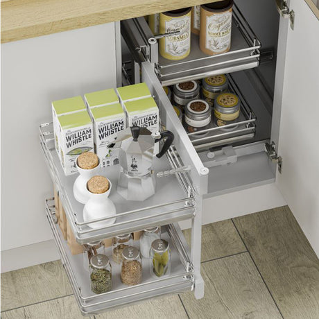 Universal Blind Corner Optimiser Mechanism - To Suit 800mm Unit - 400mm wide Door -