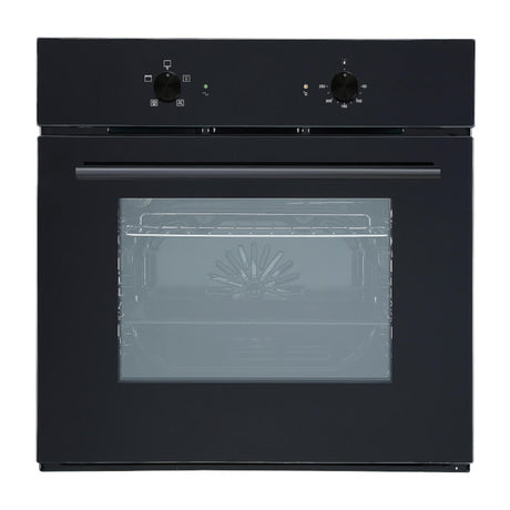 BEKIA 60cm Black True Fan 54L Single Oven