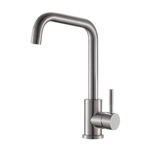 AURORA Salina Single Lever Square Neck Tap - Brushed Nickel