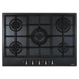 CDA HG7251BL 70cm 5 Ring Gas Hob