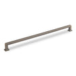 AURORA Square Foot D Handle - 336mm (320mm Hole Centres) - Antique Brass (HB11-0259)