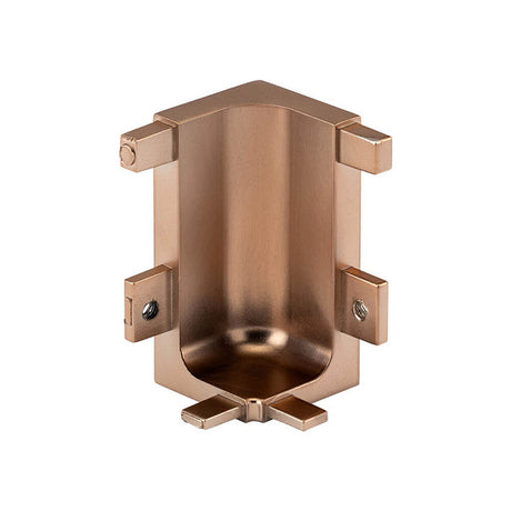 Top Profile Internal Corner Joint for True Handleless - Brushed Copper