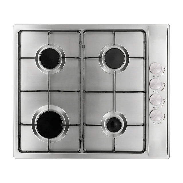 BEKIA 60cm Stainless 4 Burner Nat Gas Hob