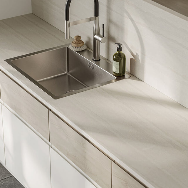 Formica Layered Sand - 22mm Square Edge Laminate Worktops