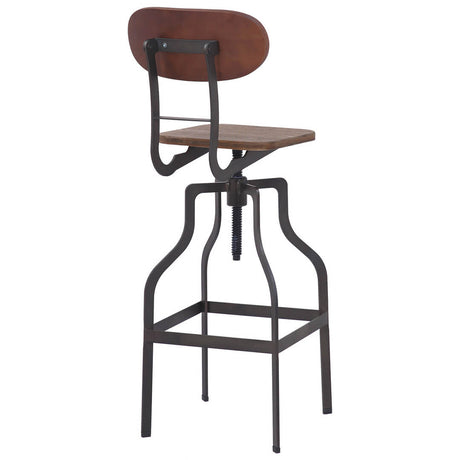 AURORA-Bolzano-Industrial-Bar-Stool-Brown-Rear-Angle