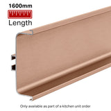 Mid Profile for True Handleless - 1600mm Length - Brushed Copper