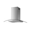 BEKIA 90cm Stainless Curved Glass Island Hood
