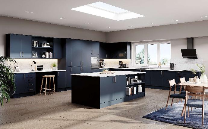 Verdano Matt Modern Slab Kitchen Units - Better Kitchens