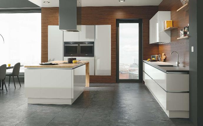 Liscio Gloss True Handleless Kitchen Units - Better Kitchens