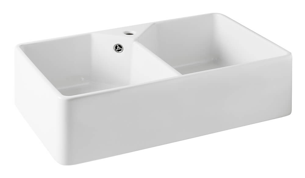 Double White Ceramic Fireclay Belfast Sink - Better Kitchens