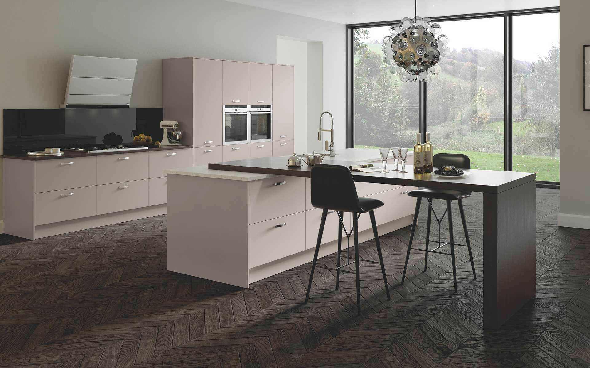 Verdano Cashmere Matt Modern Slab Door Kitchen Style - Better Kitchens