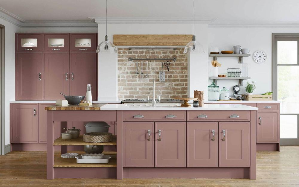 Dewsbury Antique Rose Effect Kitchen - Better Kitchens