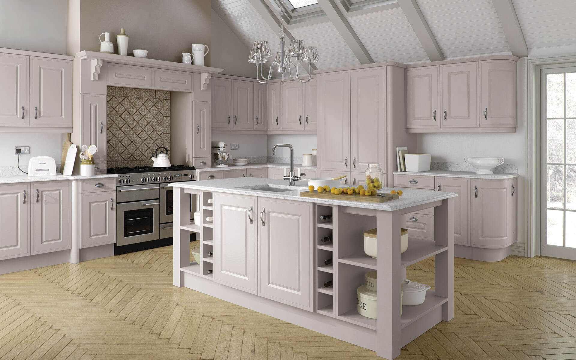 Helmsley Kashmir In-frame Effect Raised Panel Kitchen - Better Kitchens