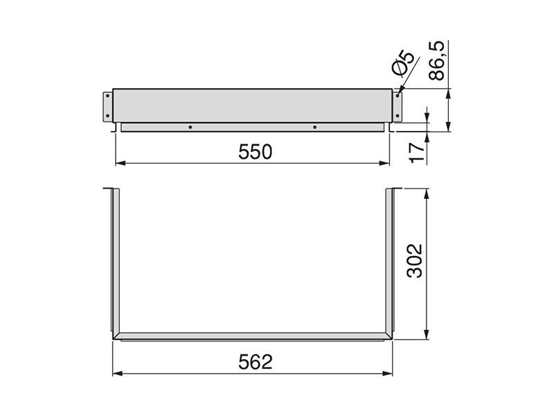 Metal Under-Sink Drawer Insert Dimension from Better Kitchens