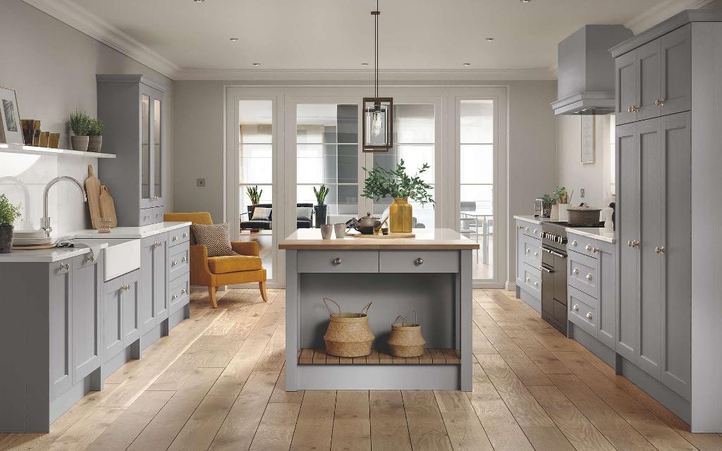 Installing the flooring first in this kitchen would be an easier installation due to the complicated feature Posts - Better Kitchens