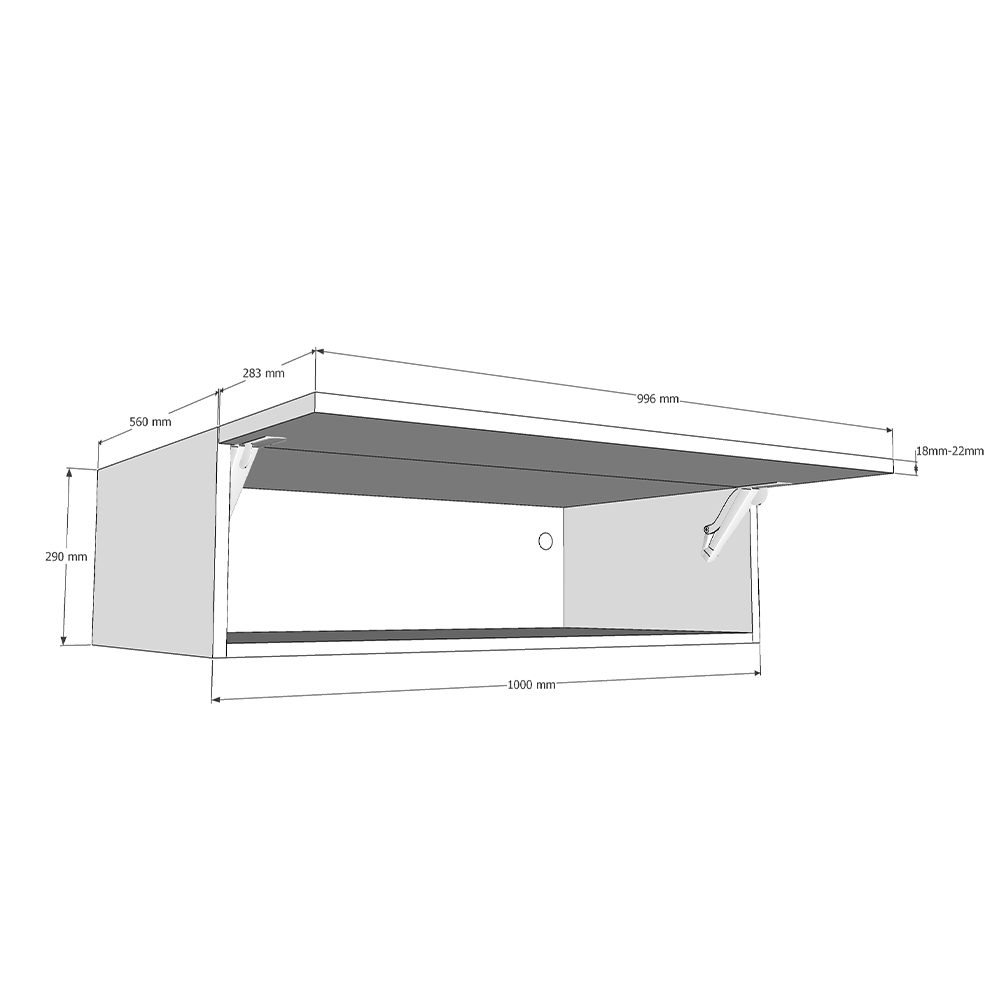 1000mm Bridging Unit 290mm Height 560mm Deep