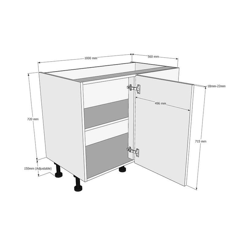 1000mm kitchen sales base unit