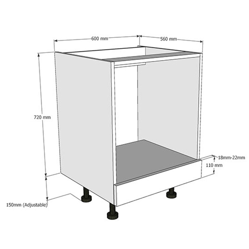 600mm Built Under Oven Housing Dimensions