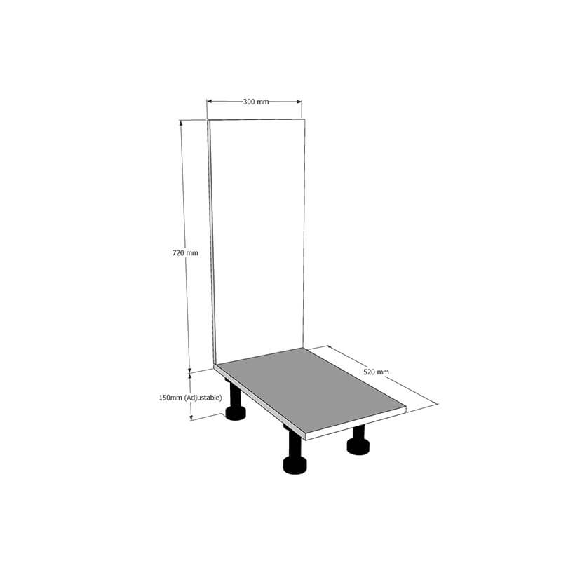 300mm Tray Space Dimensions