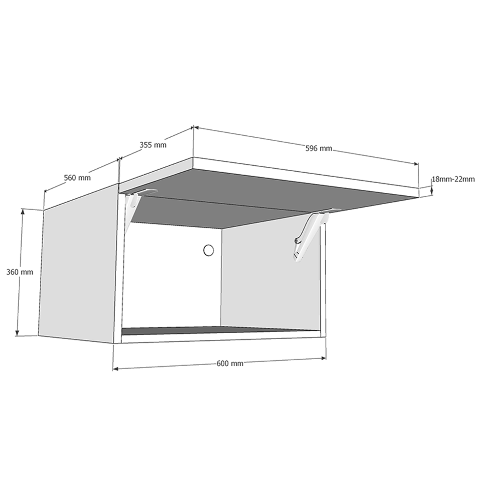600mm Bridging Unit 360mm Height 560mm Deep