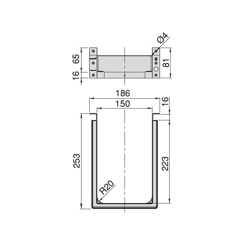 Plastic Under-Sink Drawer Insert Dimensions