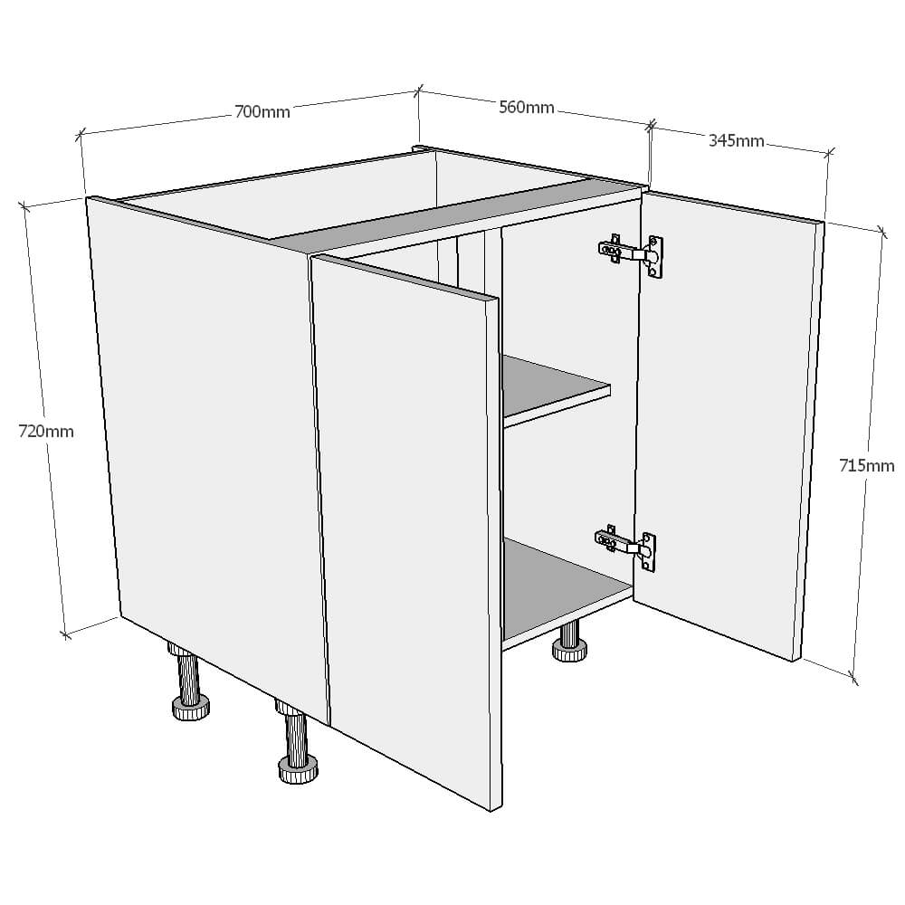 700mm kitchen outlet drawer unit