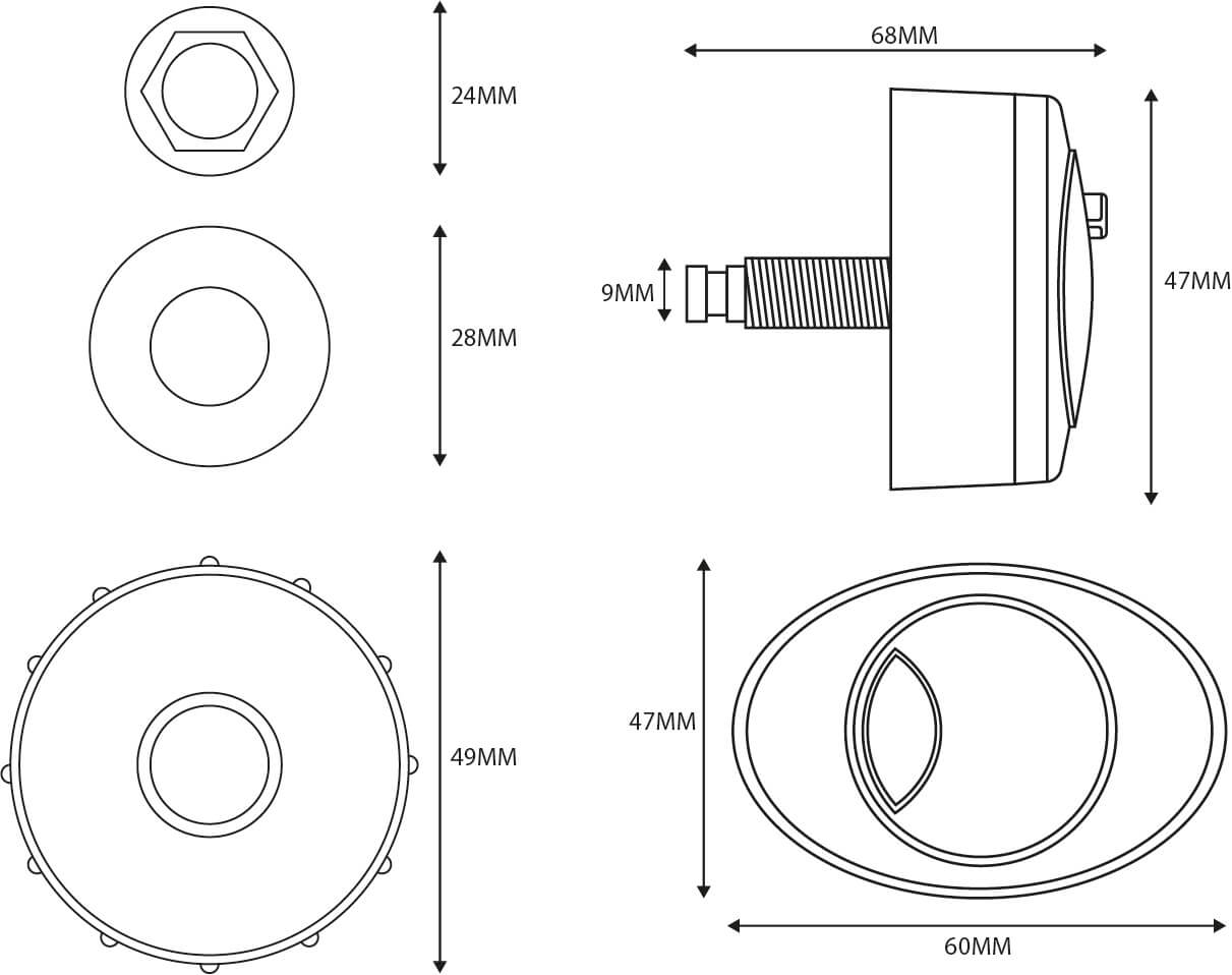Black Push Button for CISTERN002 BLACKPUSHBUTTON-CISTERN002_2