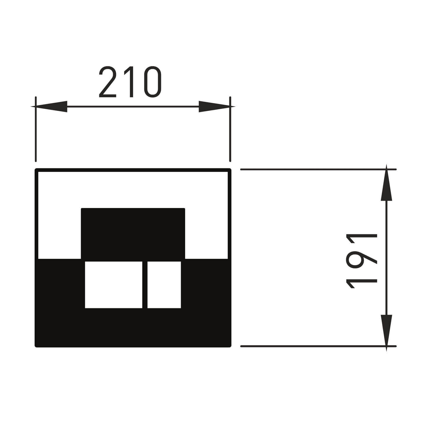 Flush Plate Black WCFRAME-BUTTON01_2