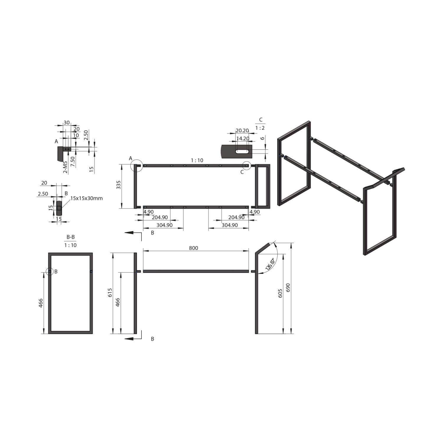 Mono Universal Frame for Muro 500/600/800 MUROMONOFRAME_2