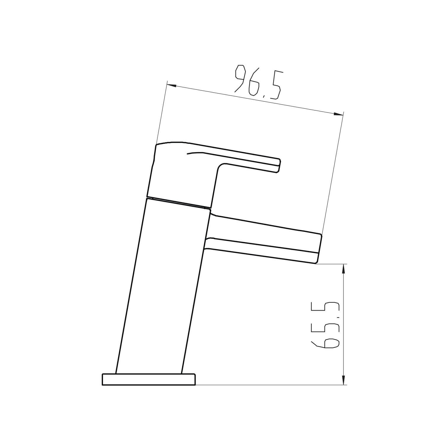 Leo Mono Basin Mixer with Push Waste TAP231_2
