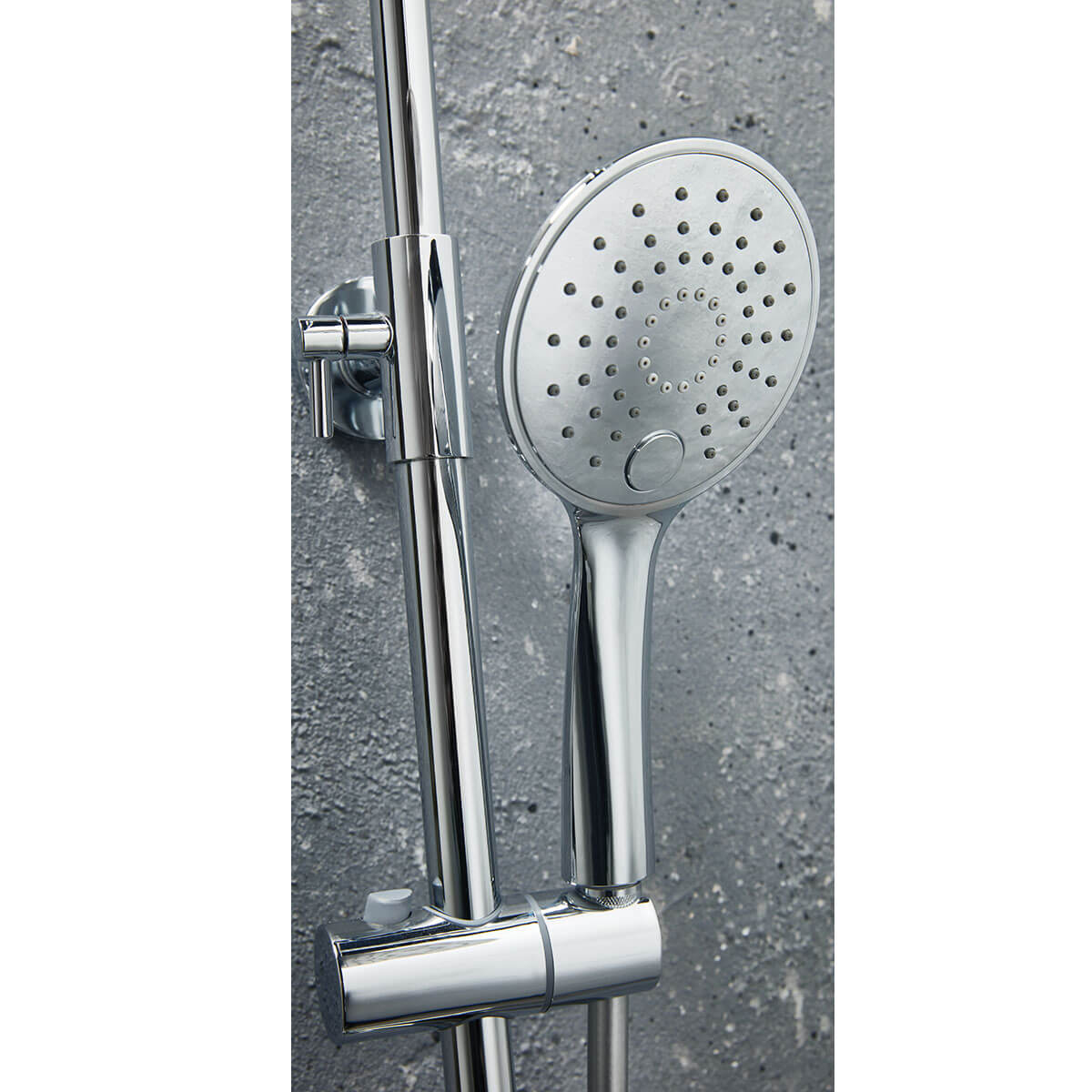 Messi Cool Touch Round Bar Valve, Adjustable Rigid Riser SHOWER009_2