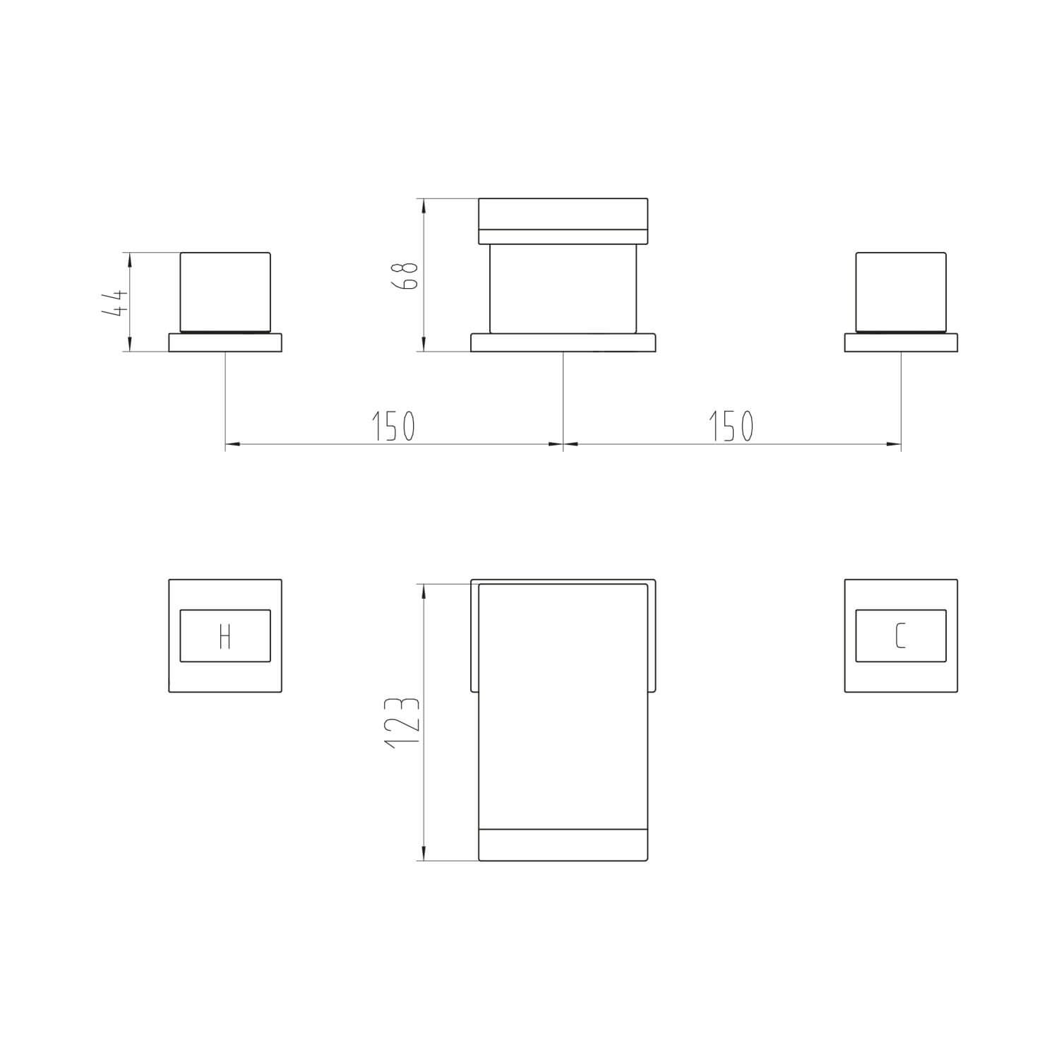 Miami 3 Hole Tap Filler TAP124_2