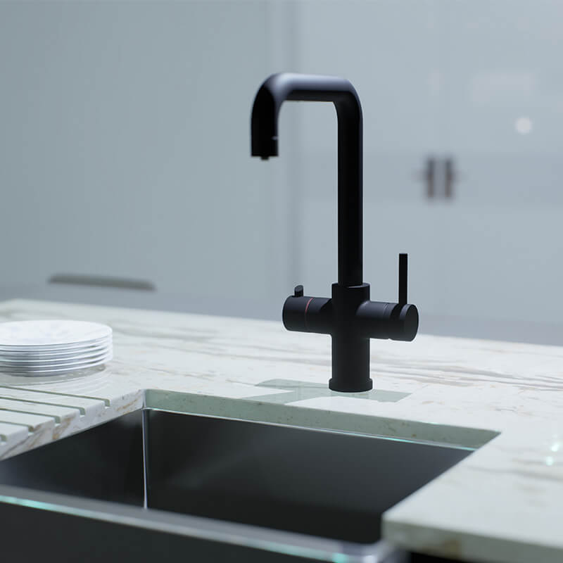 3-in-1 Boiling Tap - Black False