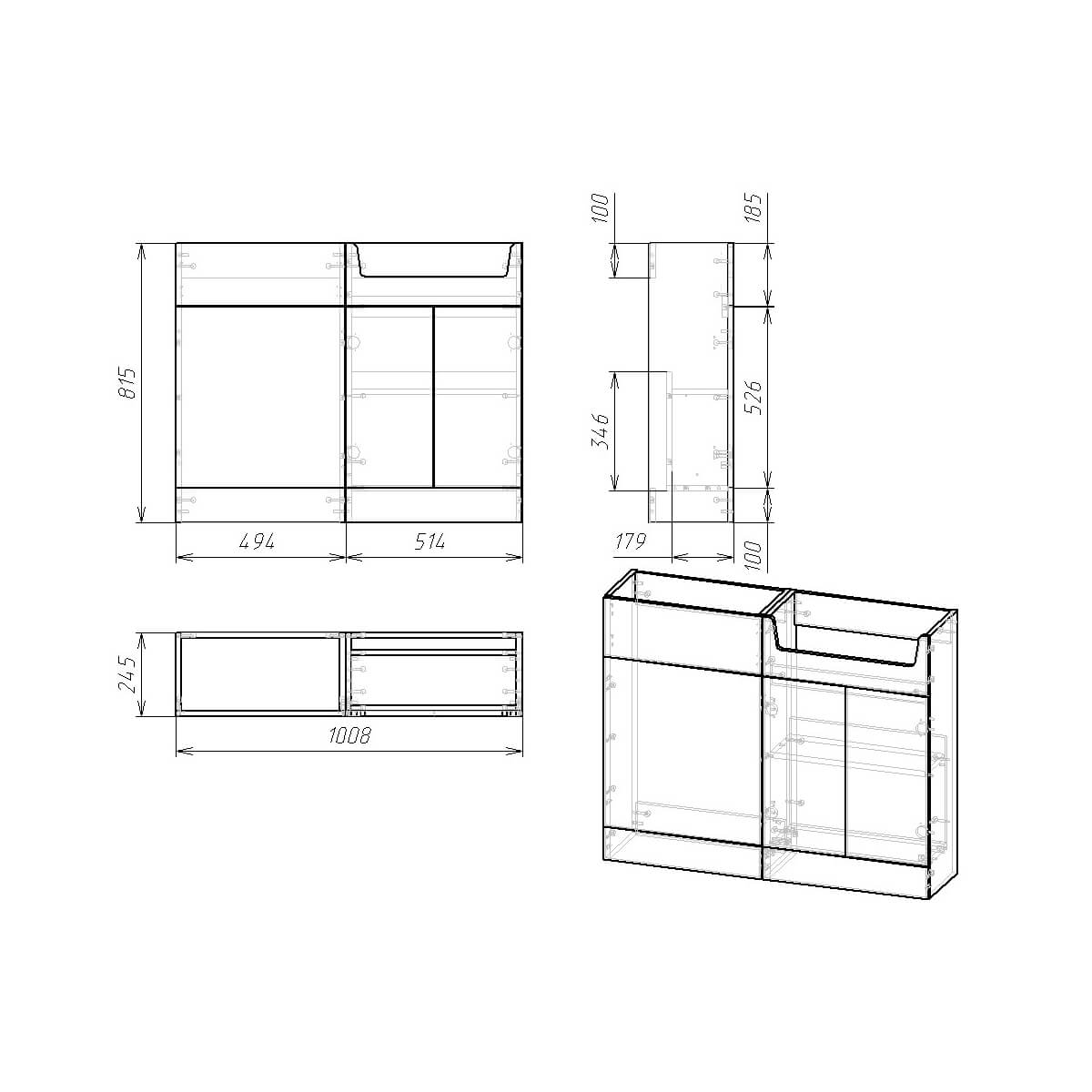 Carlo P Basin Unit White BASINUNIT-P-WTE_3