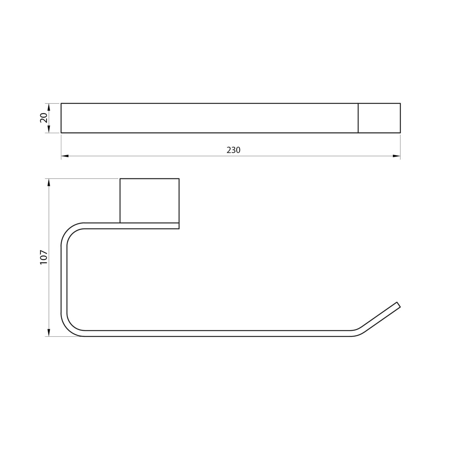 Alpha Chrome Towel Ring ALPHA-007_2