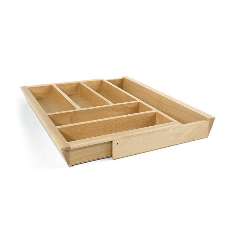 Solid Oak Expanding Cutlery Tray - To suit 400-600mm Drawer Expanding Cutlery Tray