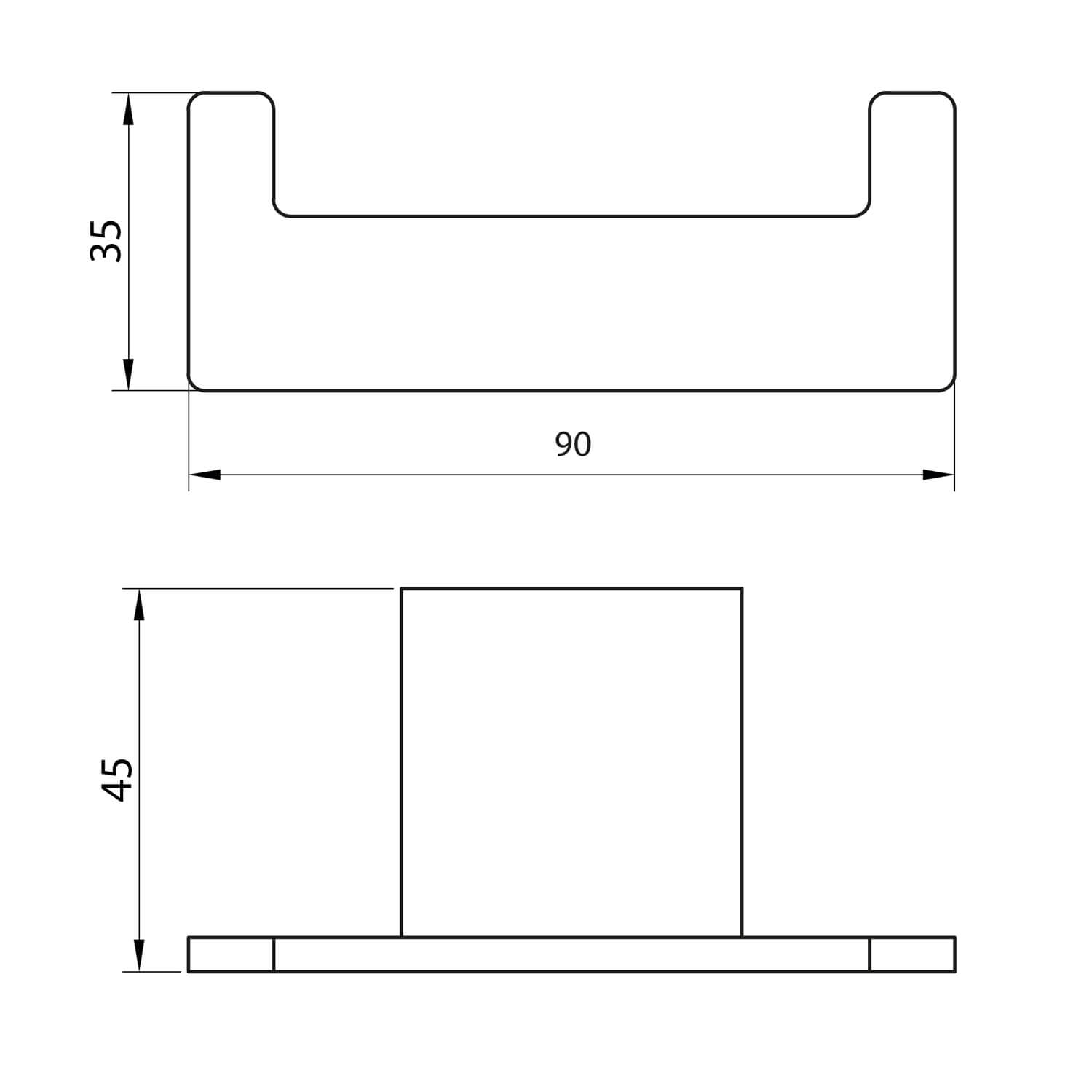 Alpha Chrome Robe Hook ALPHA-006_2