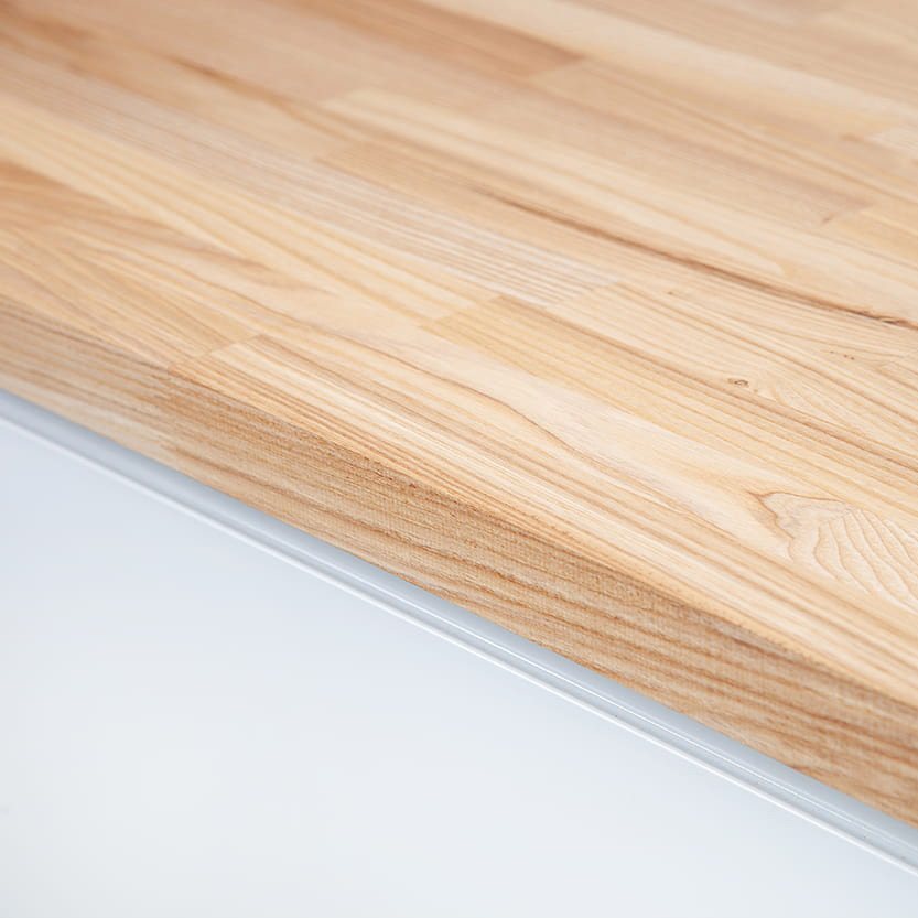 Ash - Real Wood Worktop - 40mm Thick False