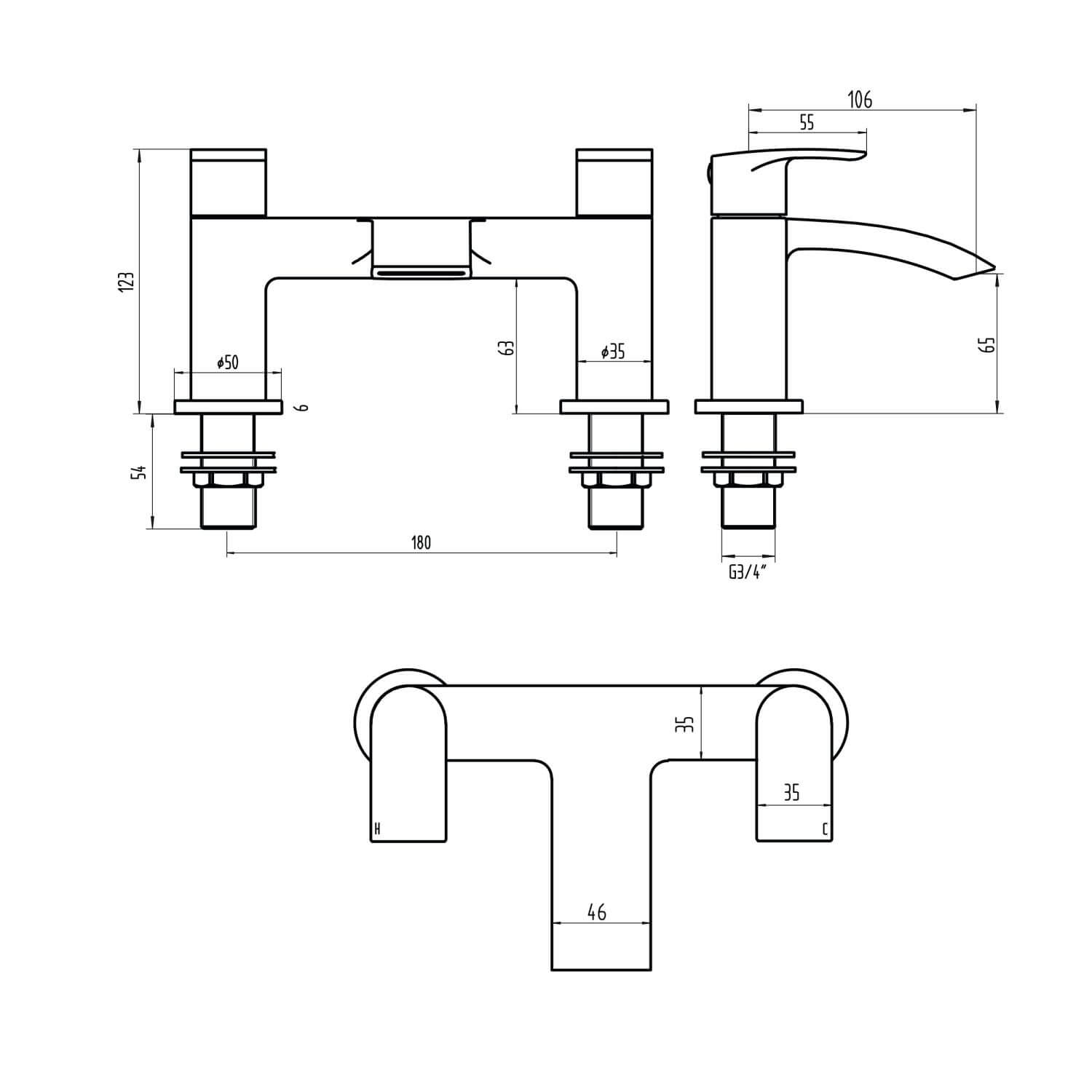 Belini Bath Filler TAP202_2